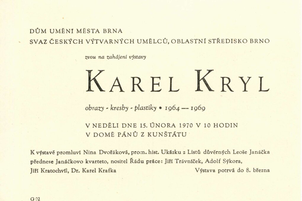 Karel Kryl. Obrazy, kresby, plastiky 1964–1969
